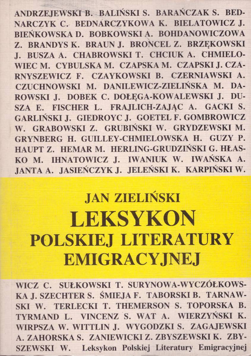 Leksykon polskiej literatury emigracyjnej.