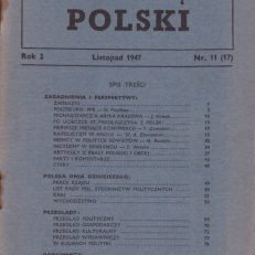 PRZEGLĄD Polski. Rok 2. Nr 11(17). Listopad 1947.
