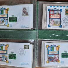 PAPIEŻ JAN PAWEŁ II – zestaw 96 kopert (głównie FDC Filagrano, FDC Capitolium) dokumentujących pielgrzymki zagraniczne (oraz inne wydarzenia) z lat 1979-1984.