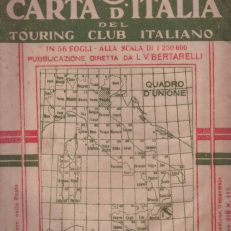 VENEZIA. Carta d`Italia del Touring Club Italiano. Foglio 13. Mapa w skali 1:250 000.