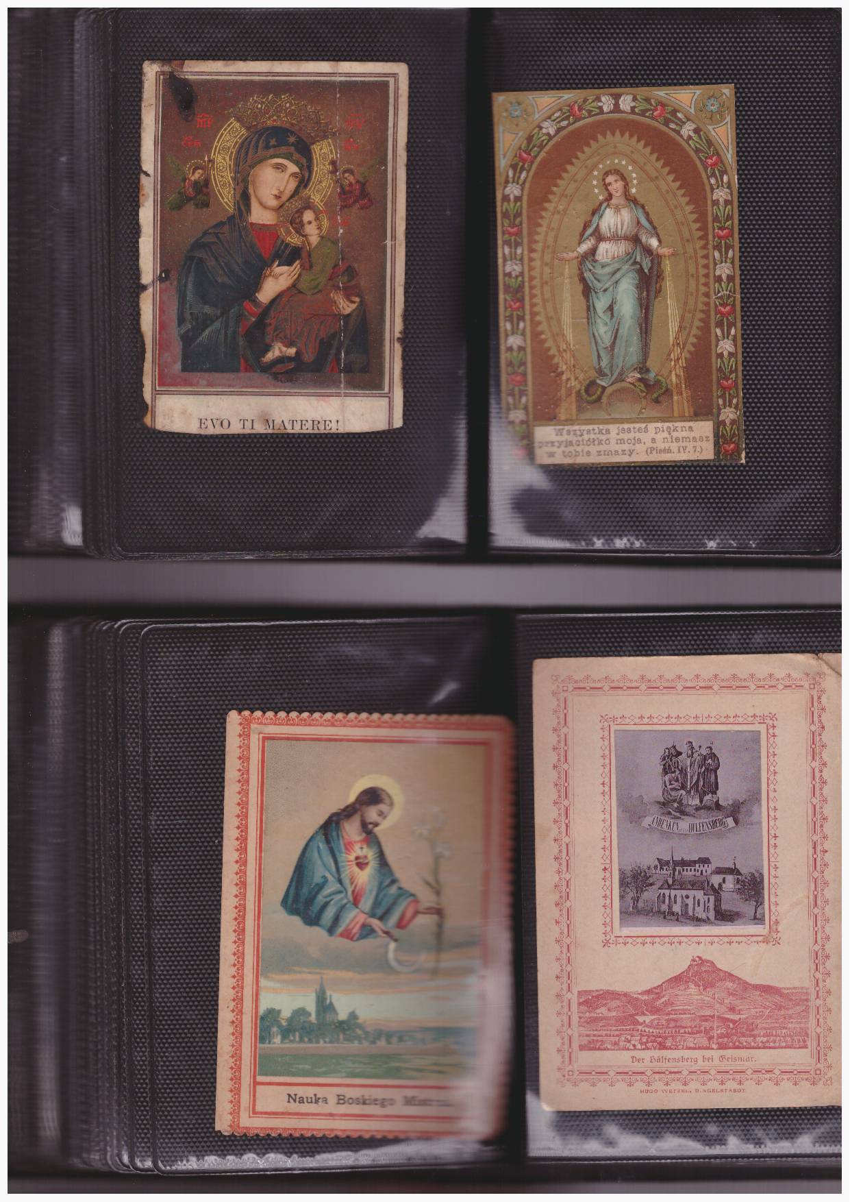 „ŚWIĘTE” obrazki. Niezwykła kolekcja 230 obrazków. Najstarsze z końca XIX wieku. - obrazek 2