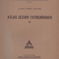 Atlas jezior tatrzańskich III