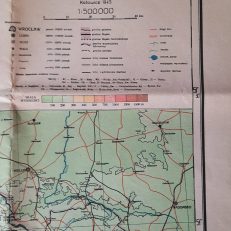 ŚLĄSK. Mapa fizyczno-administracyjna (podział adm. wg stanu z r. 1939). Skala 1:500 000.
