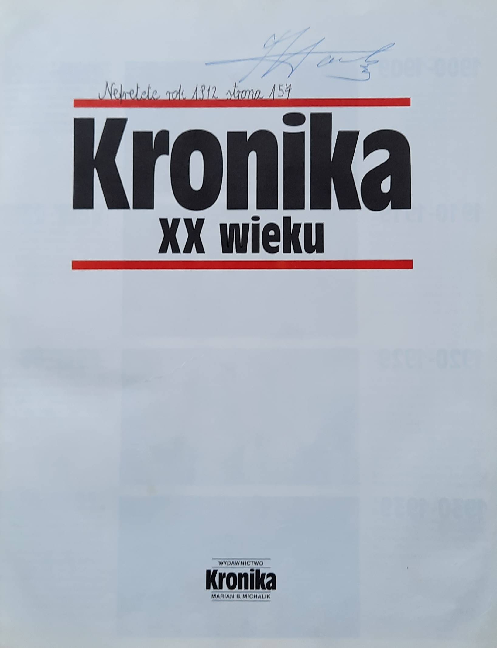 KRONIKA XX wieku.