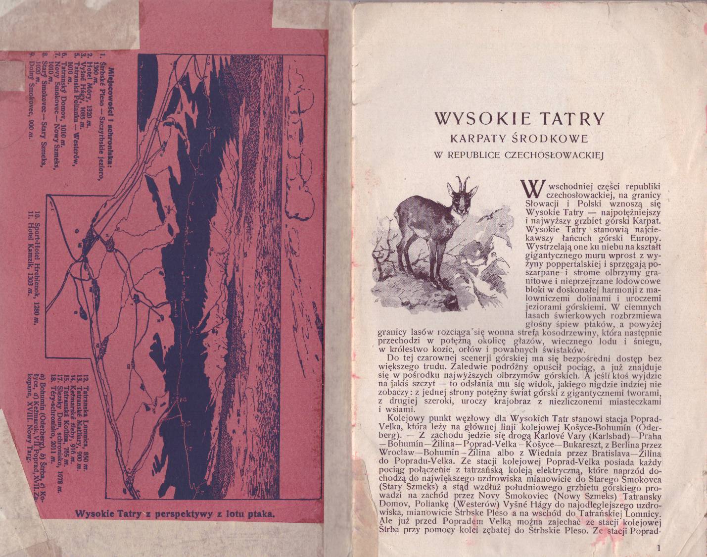 WYSOKIE Tatry Karpaty Środkowe w Republice Czechosłowackiej. - obrazek 2