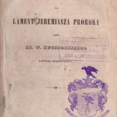 Wykład na lament Jeremiasza proroka.