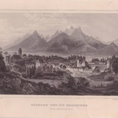 Käsmark und die Karpathen. Zipser Comitat (Ungarn). Staloryt. /ok. 1860/.