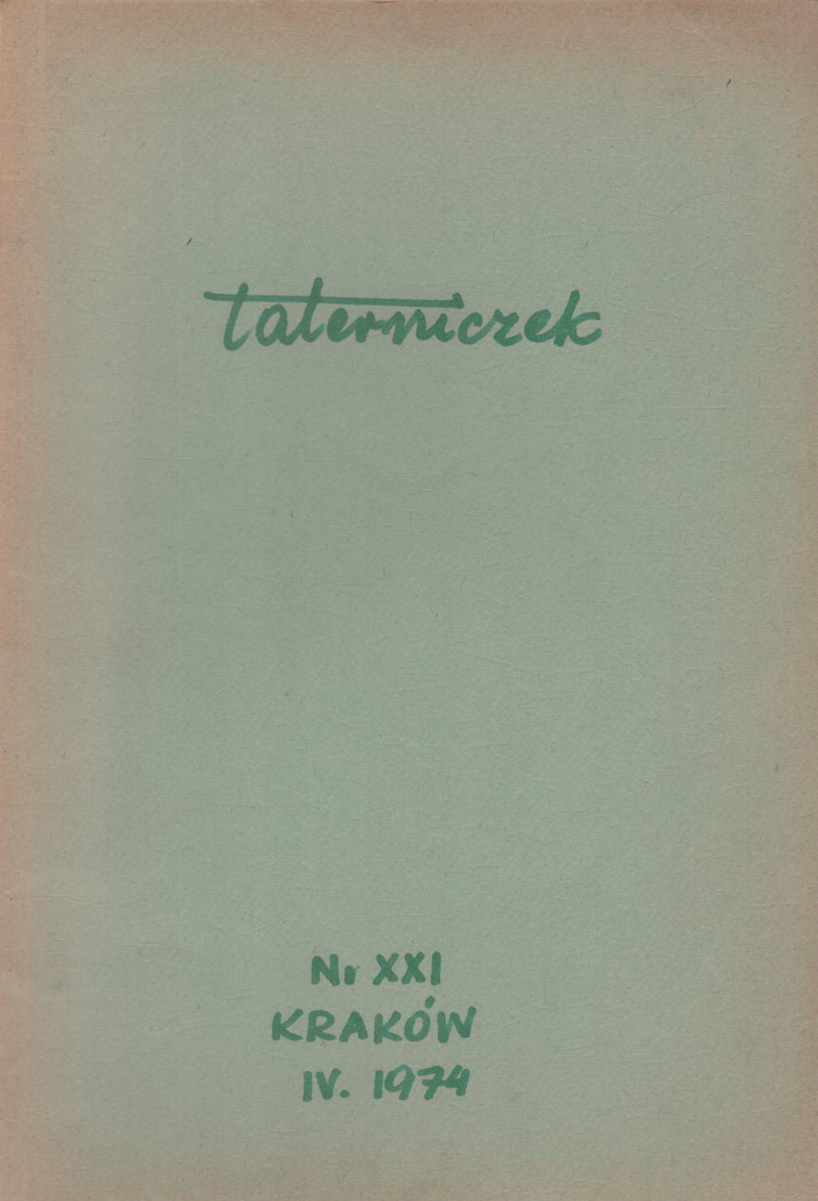 TATERNICZEK. Informator Klubu Wysokogórskiego - Kraków. Zeszyty z lat 1969 - 1974. - obrazek 2