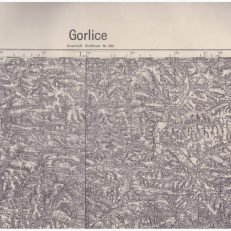 GORLICE. Grossblatt 412. Mapa w skali 1:100 000.