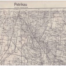 PETRIKAU /PIOTRKÓW Trybunalski/. Mapa w skali 1:100 000. Grossblatt nr 365. Sonderausgabe.