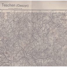 TESCHEN (Cieszyn). Grossblatt 410. Mapa w skali 1:100 000. Sonderausgabe.