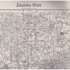 ZDUŃSKA Wola. Grossblatt nr 364. Mapa w skali 1:100 000.