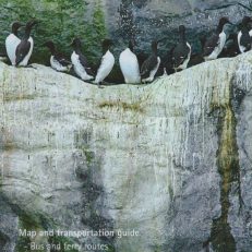 FAROE Island. 1:200 000. Map and transportation guide.