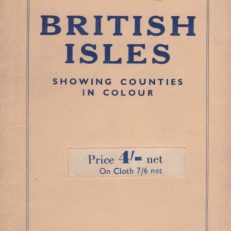 MAP of the BRITISH ISLES showing counties in colour.